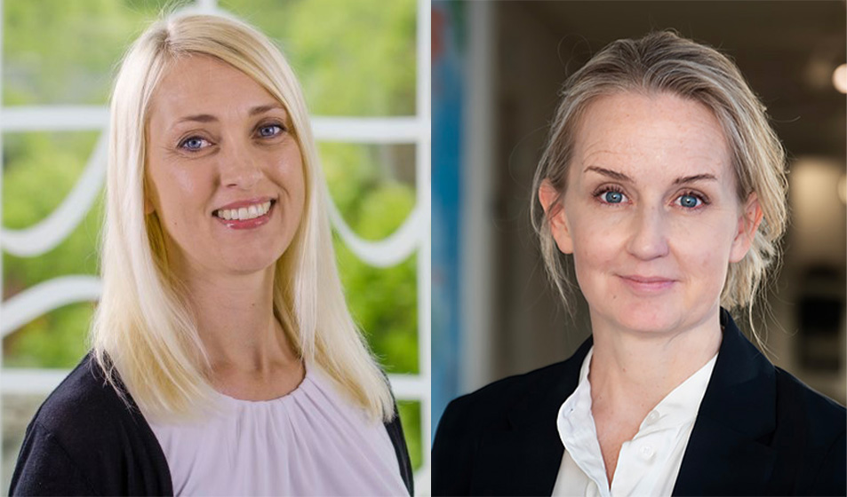 Portraits of two women